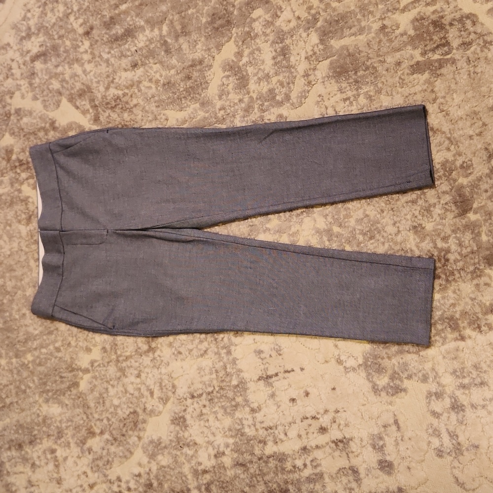LOFT Pants, Marissa Fit, Straight,Navy/White, Size 2 Petite